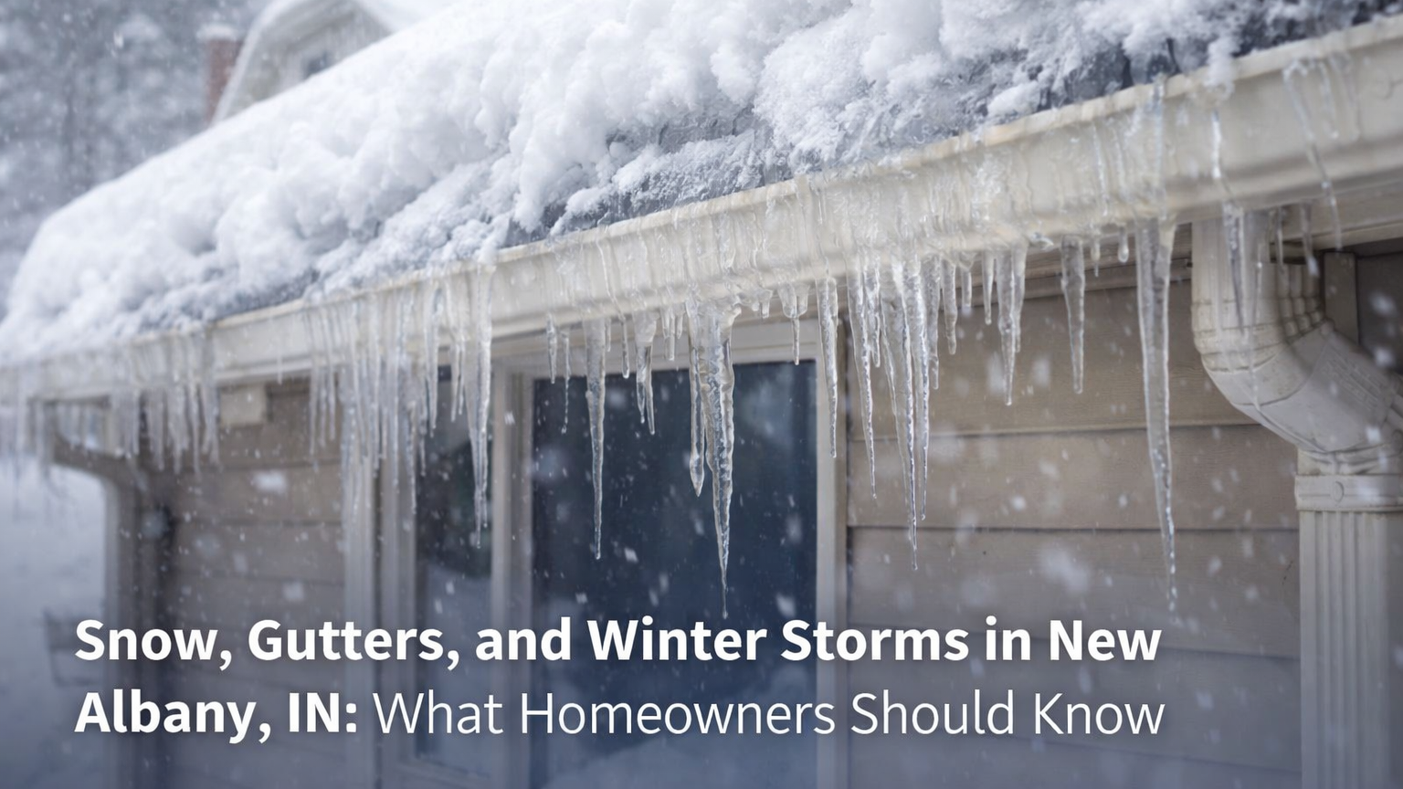 Snow Removal and Gutter Cleaning in New Albany, IN: How to Protect Your Home During Winter Storms