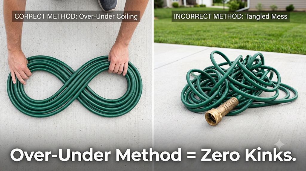 How to Roll Up a Garden Hose Without Kinks: The Pro Method That Actually Works