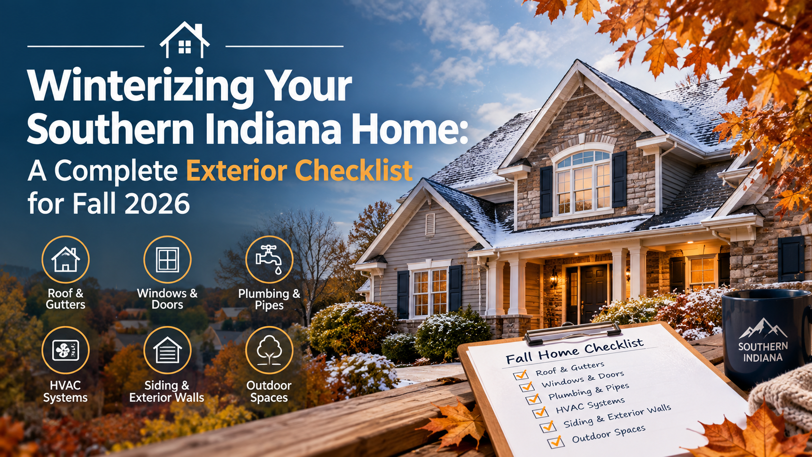 Winterizing Your Southern Indiana Home: A Complete Exterior Checklist for Fall 2026